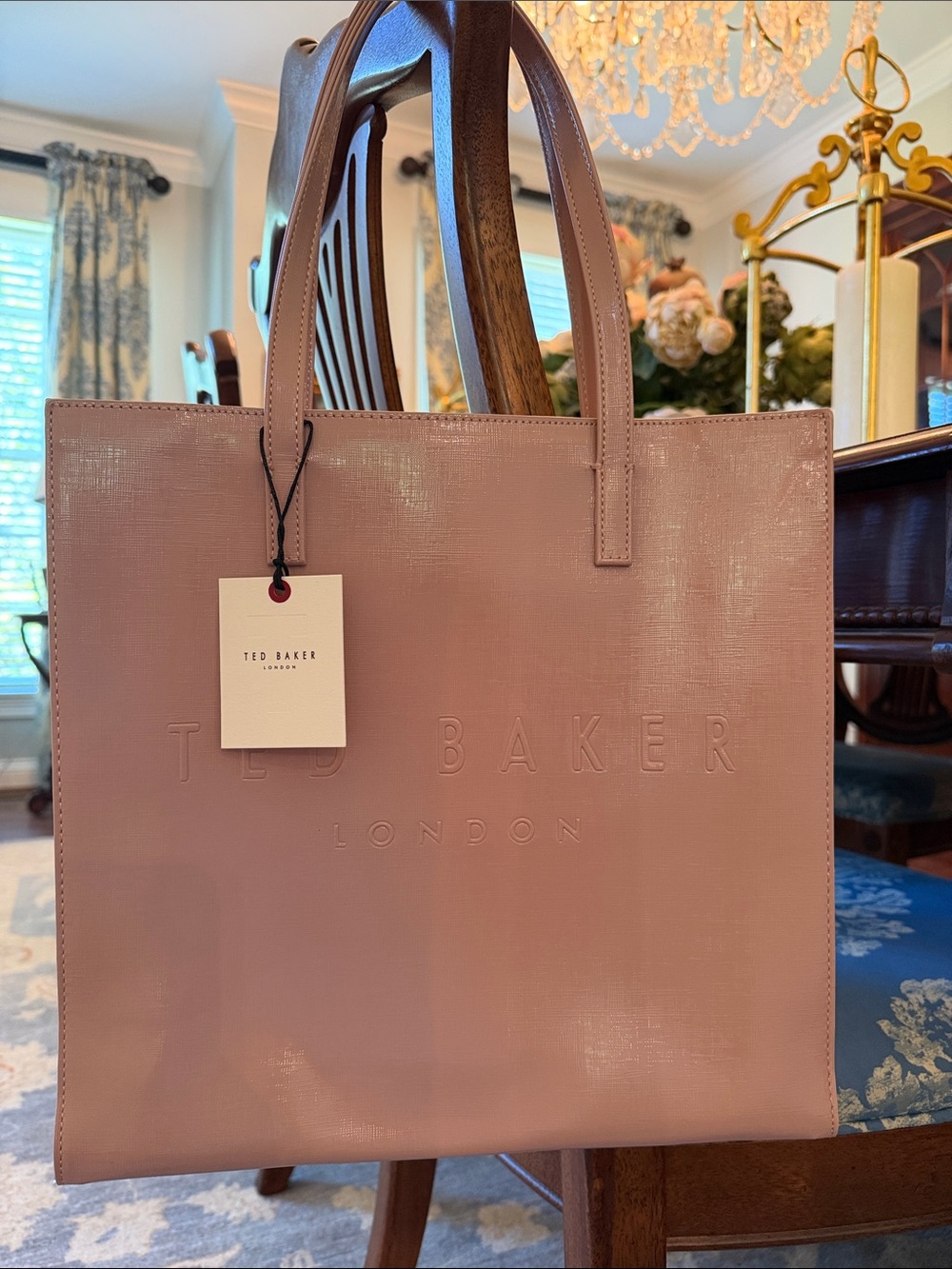 Ted Baker London Blush Pink Embossed Icon Tote